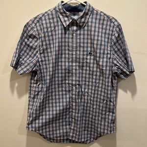 lacoste short sleeve button up